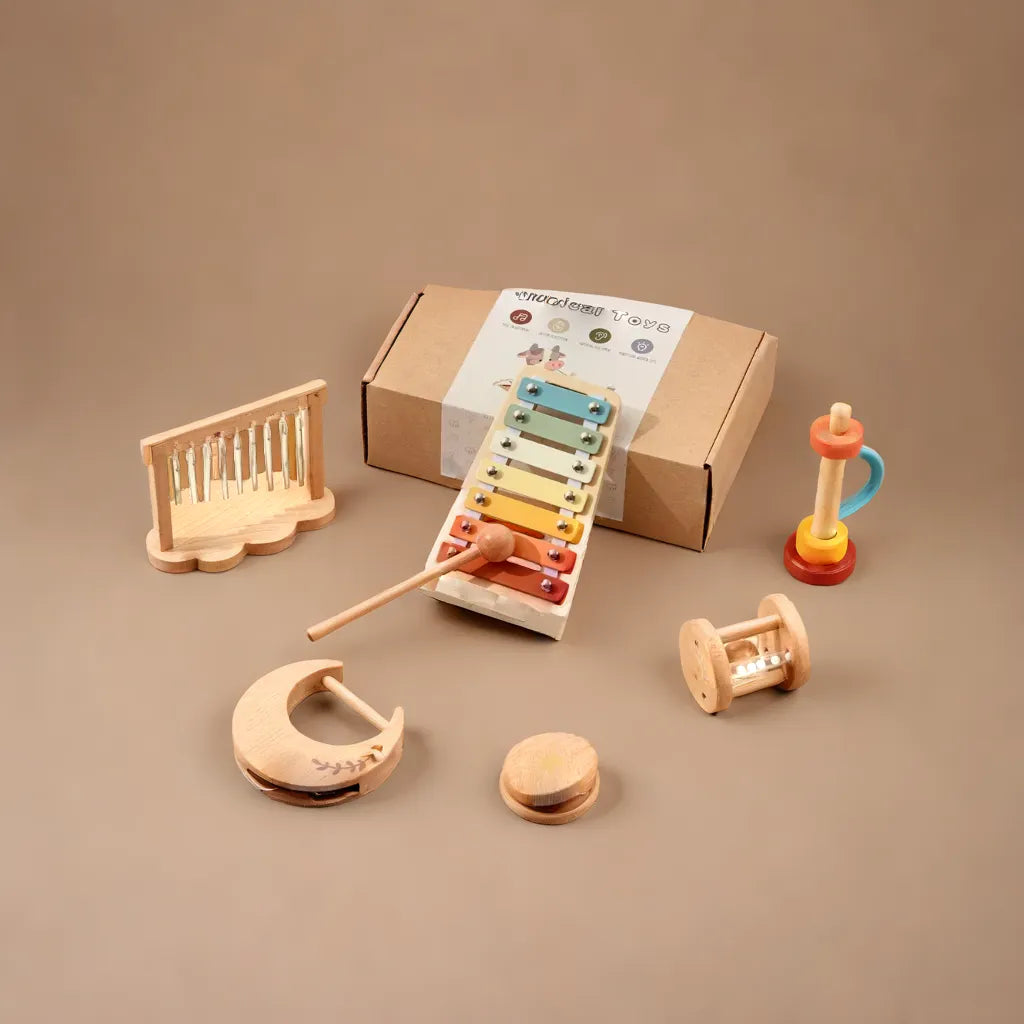 WOODY Muziek instrumenten set.